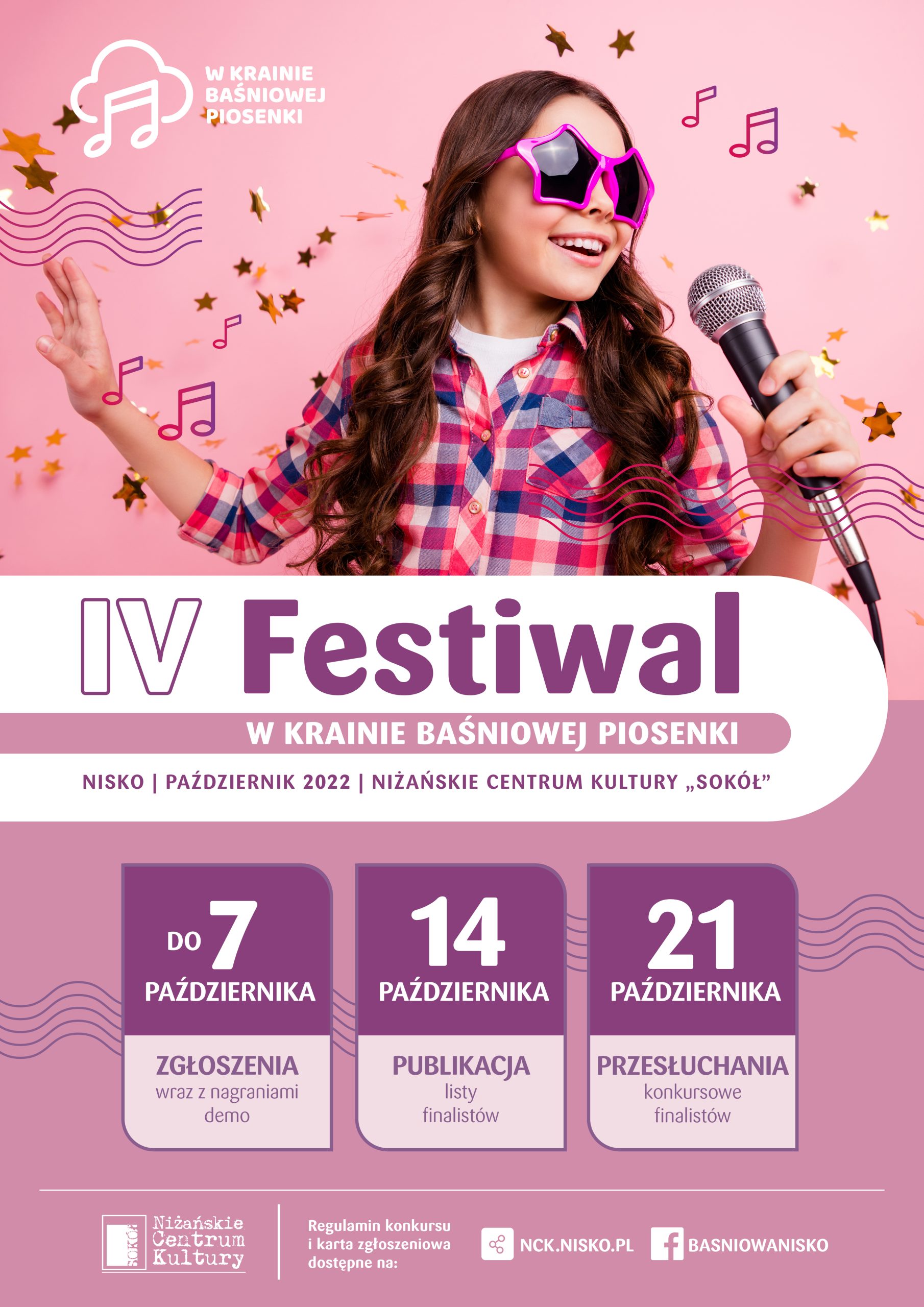 plakat Festiwal w kranie baśniowej piosenki