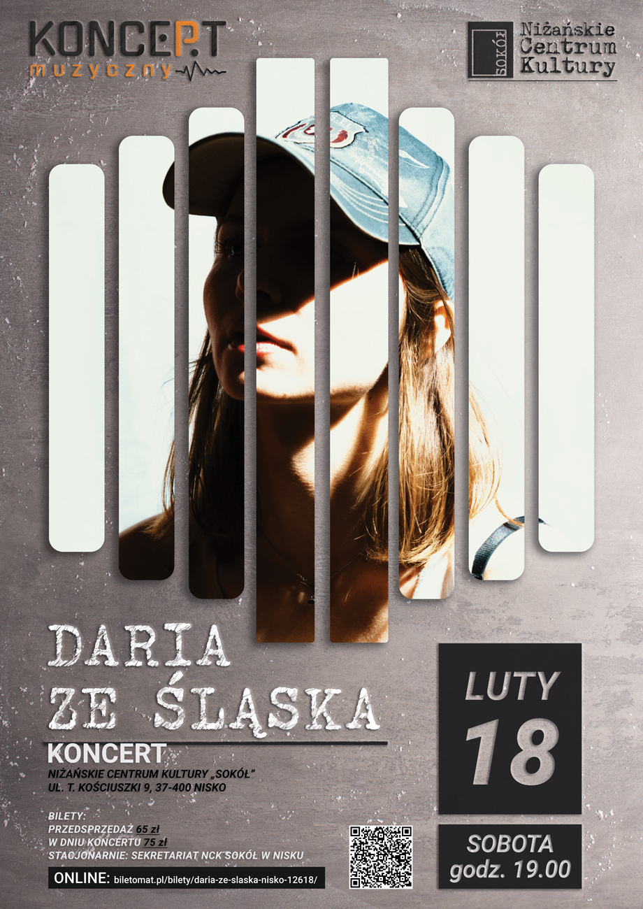 Plakat koncertu Daria ze Śląska