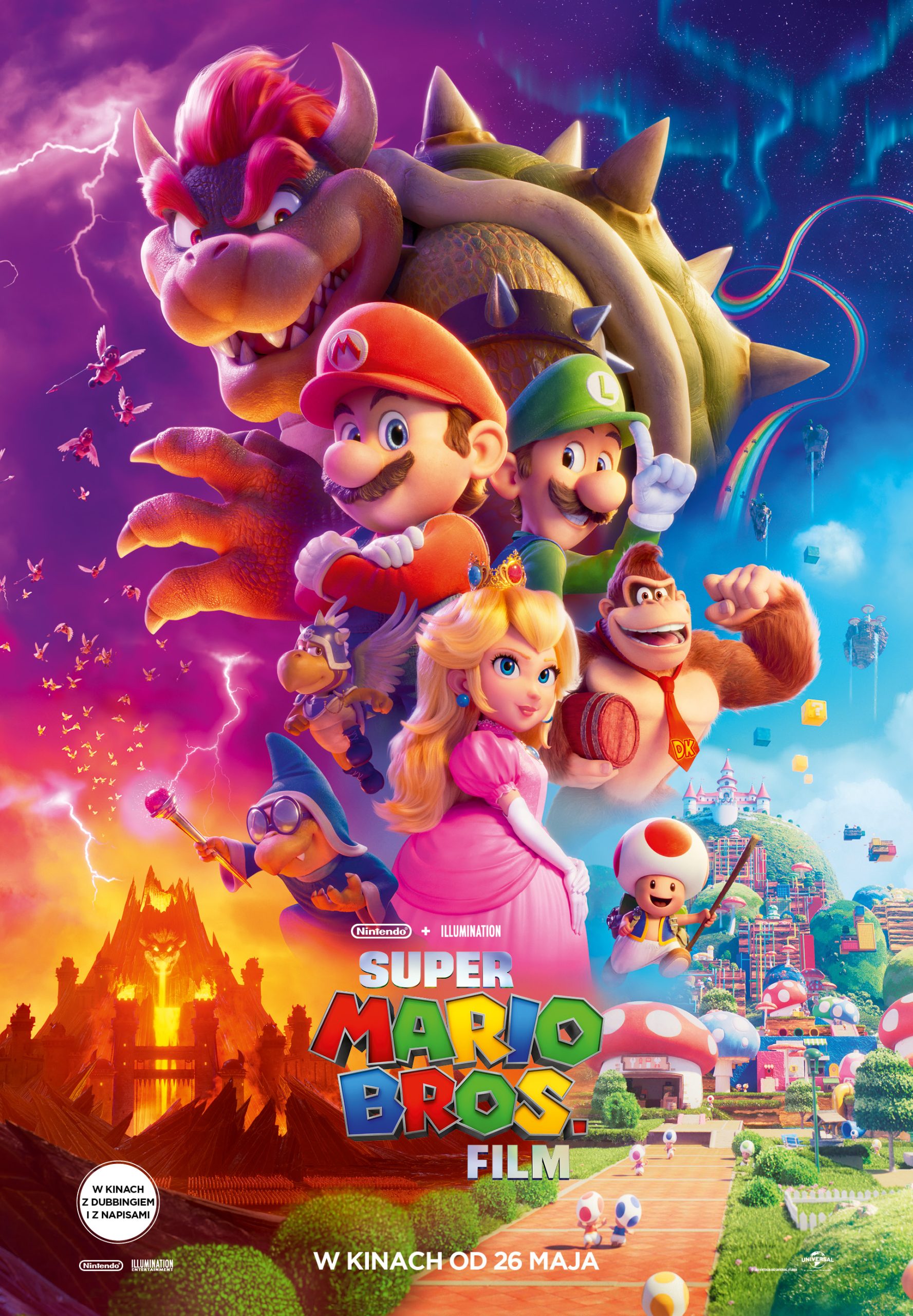 Plakat do filmu pt. "Super Mario Bros.Film"