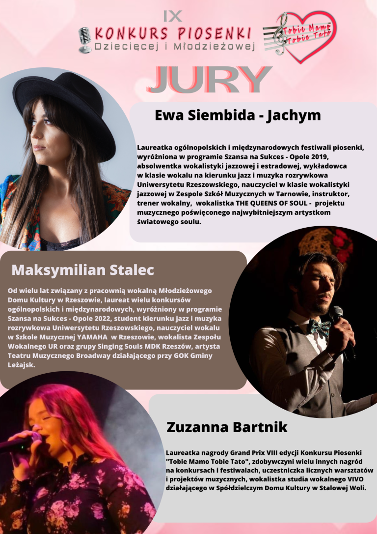 JURY KONKURSU „TOBIE MAMO, TOBIE TATO”