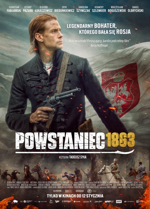 Plakat do filmu pt."Powstaniec 1863"