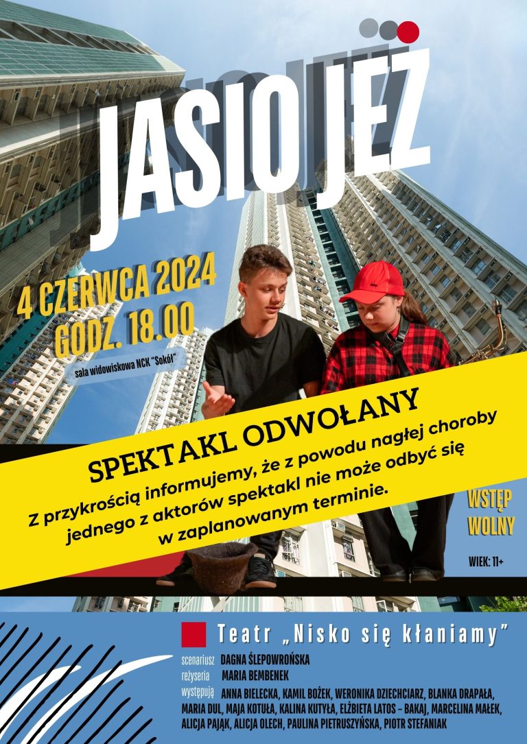 Zapraszamy na spektakl „Jasio Jeż”