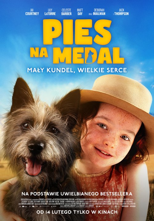 Plakat do filmu pt. "Pies na medal"