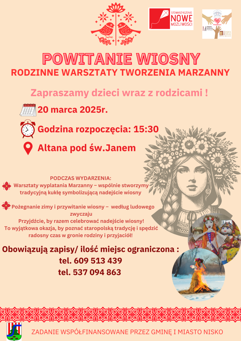 RODZINNE WARSZTATY TWORZENIA MARZANNY W ZARZECZU