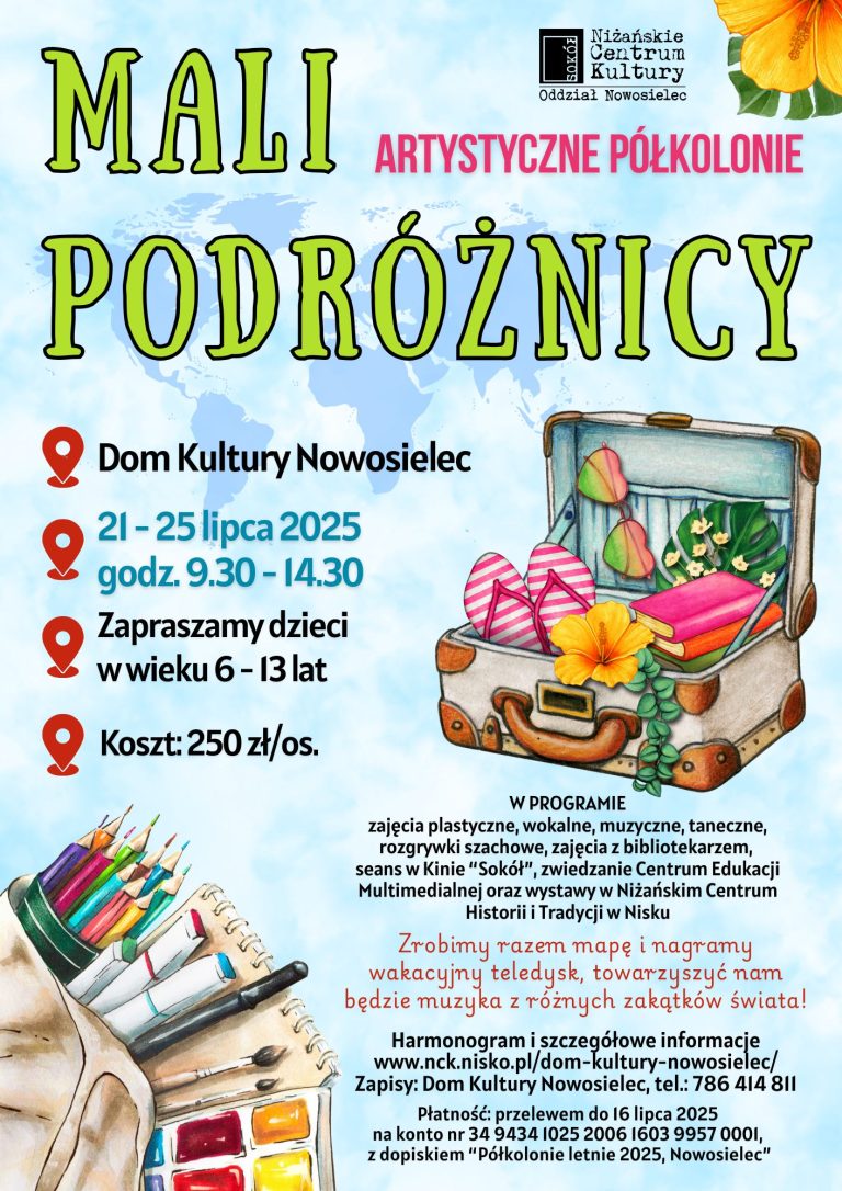 Wakacyjne artystyczne półkolonie w Nowosielcu
