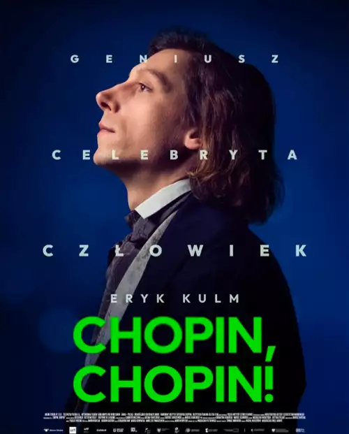 Plakat do filmu pt."Chopin, Chopin!"
