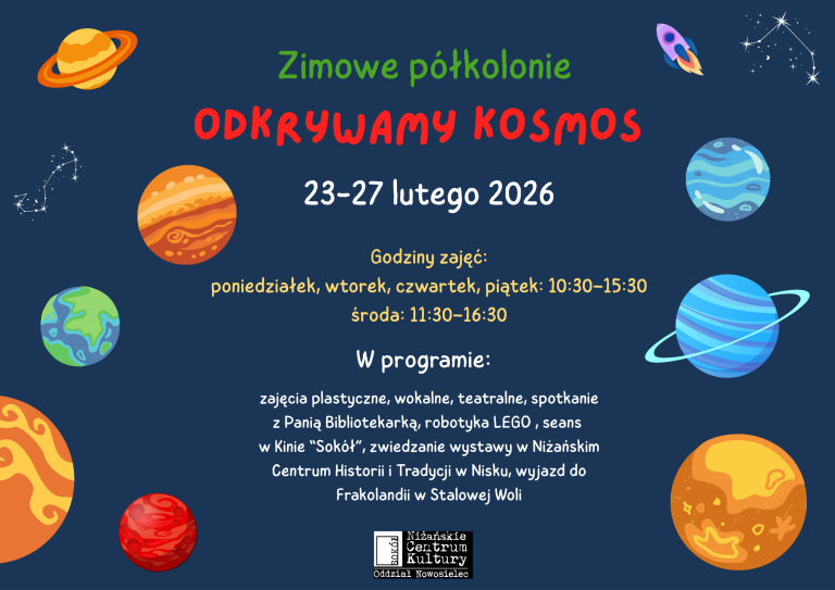 Półkolonie zimowe z NCK „Sokół” oddział w Nowosielcu